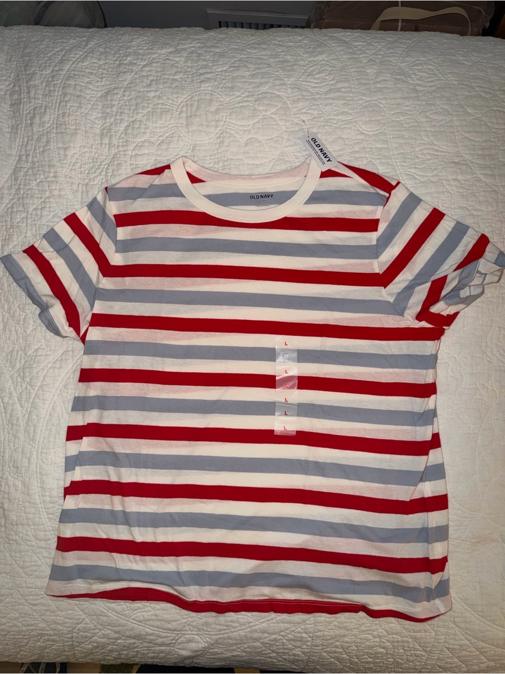 Cotton Striped Tee NWT